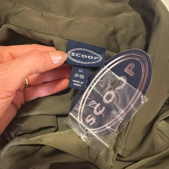 NWT Scoop Olive Green Women's Utility Jumpsuit - Picture 5 of 10